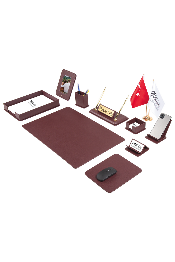 Dora Sümen Takımı 12 parça Bordo Full Set – ön görünüm