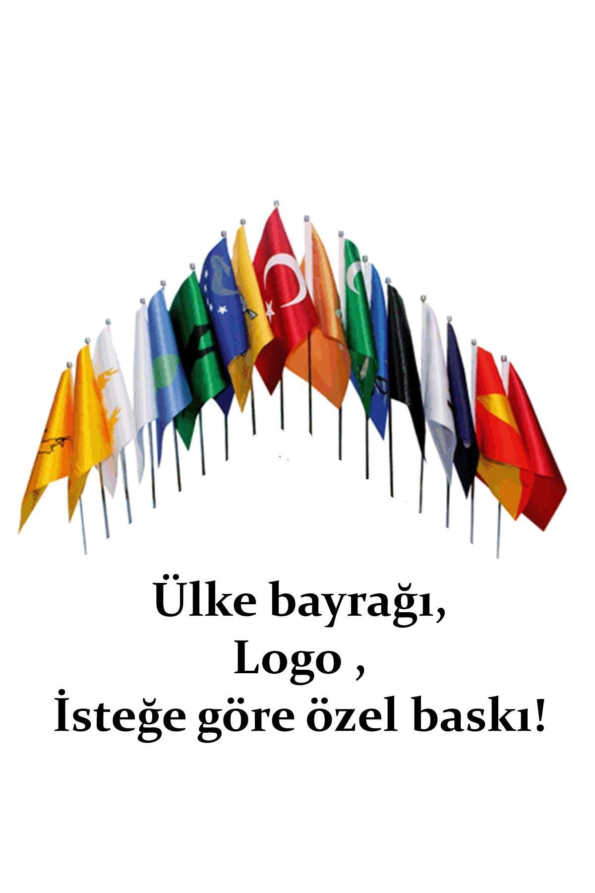 İkili Masa Bayrağı (Krom Direkli)