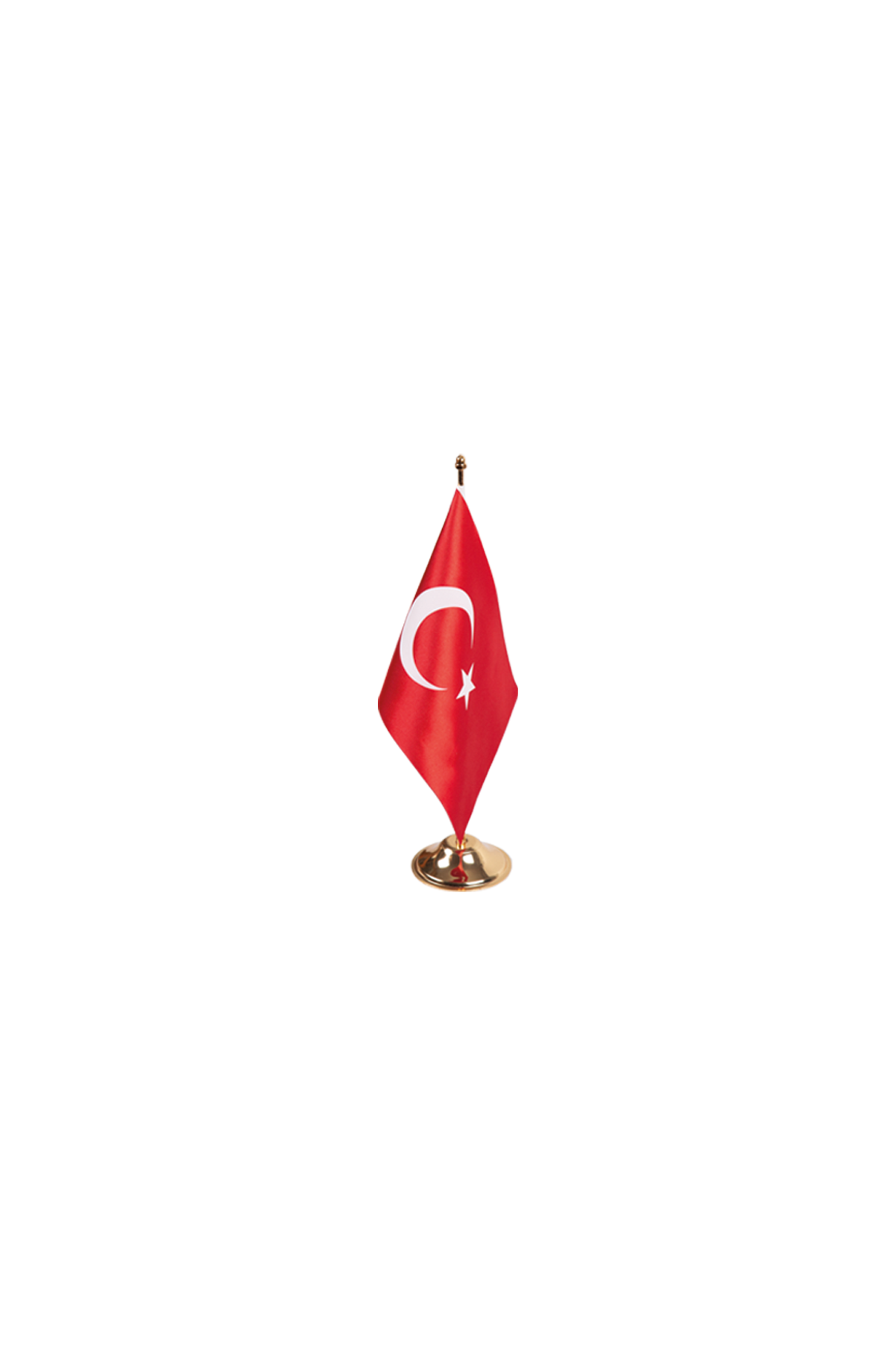 Tekli Masa Bayrağı (Gold Direkli) – ön görünüm