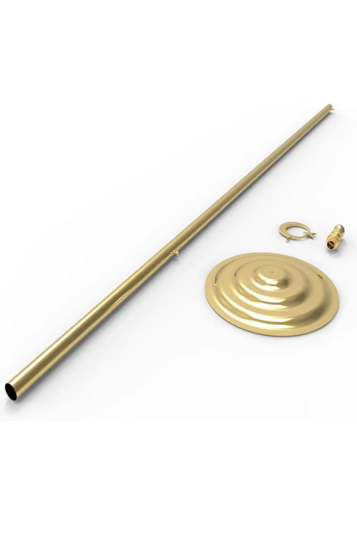 Logolu Makam Bayrağı (Gold Direk) – detay görünümü