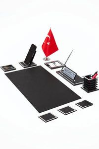 Asel Silver Sümen Takımı 10 Parça Siyah Full Set – ikinci açı