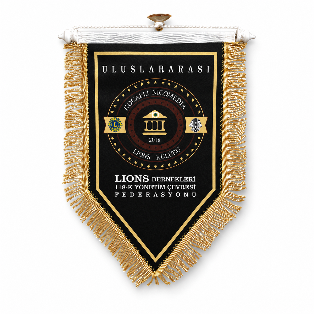 Dernek Beşgen Flama – detay görünümü