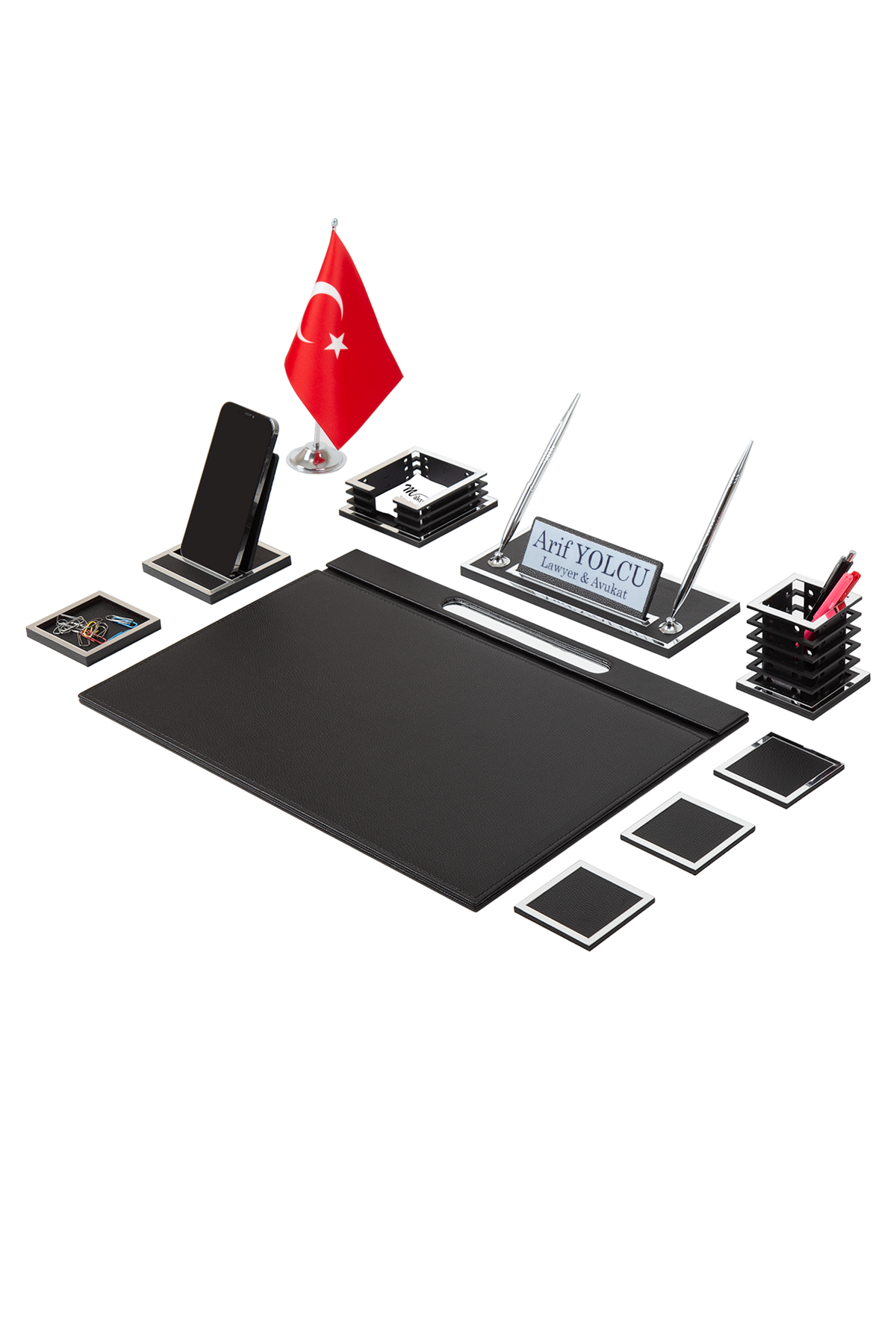 Diamond Silver Sümen Takımı 11 Parça Siyah Full Set – özgün ürün görünümü