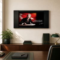Atatürk Makam Panosu – “Vatanını En Çok Seven” Dalgalı Bayrak (MP002-1) – detay görünümü