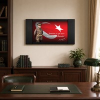 Atatürk Makam Panosu – “Vatanını En Çok Seven” Üniformalı Atatürk (MP078-1) – detay görünümü