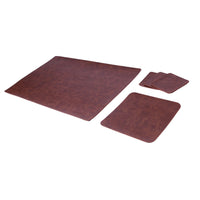 Suni Deri Masa Padi Lacivert Masa Sümeni & Mousepad – parça düzeni