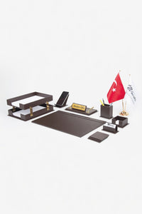 Liya Sümen Takımı 11 Parça Kahve Full Set – ikinci açı