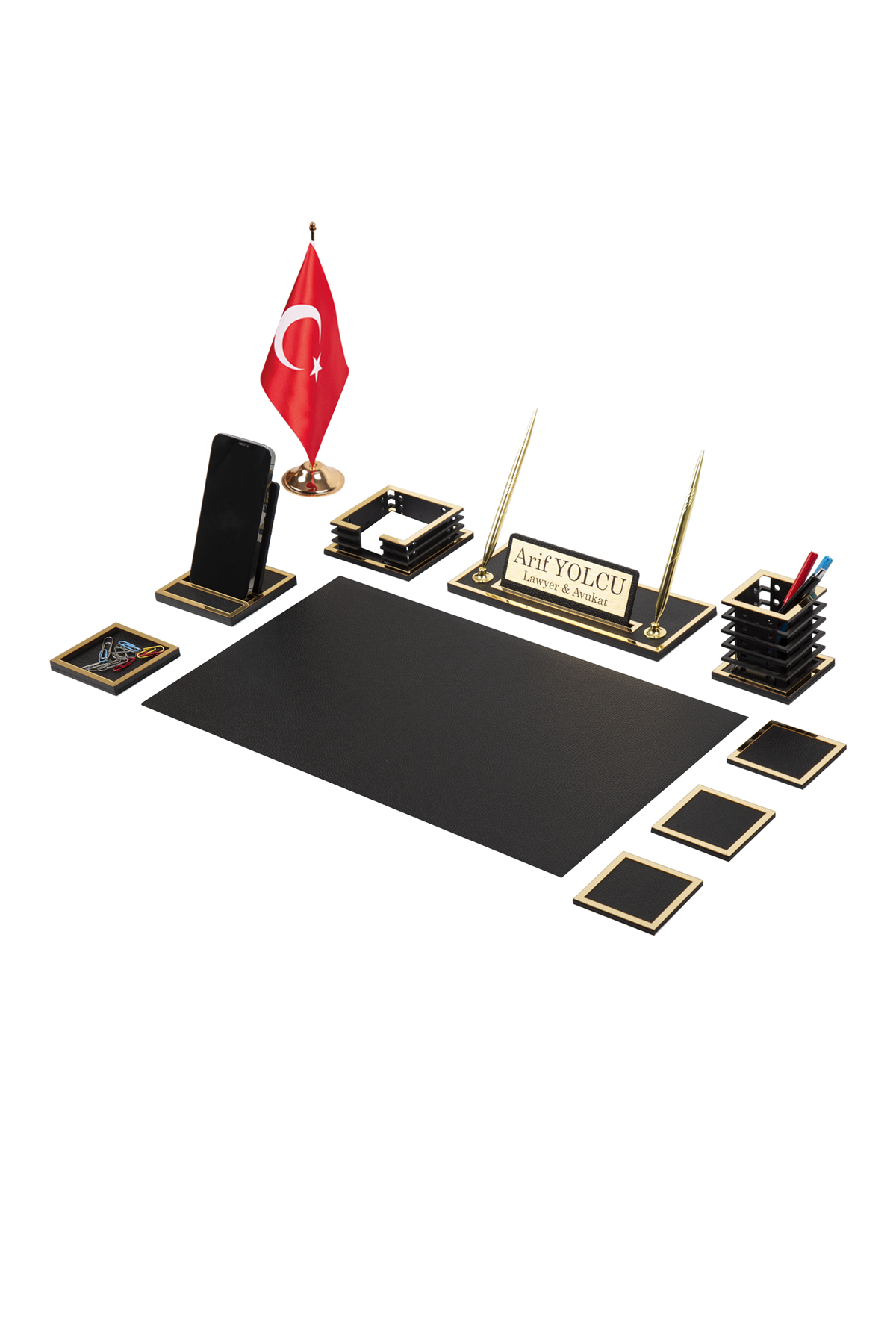 Nova Gold Sümen Takımı 11 Parça Siyah Full Set – özgün ürün görünümü