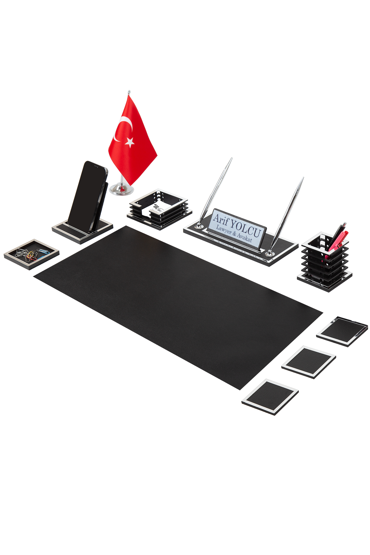Nova Silver Sümen Takımı 11 Parça Siyah Full Set – özgün ürün görünümü