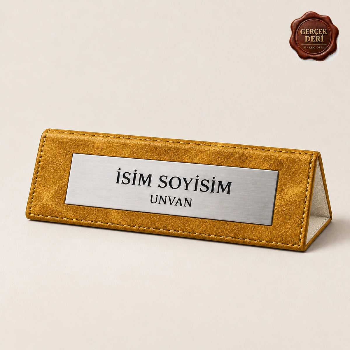 Masaüstü İsimlik — Sarı