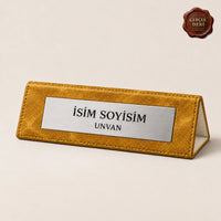 Masaüstü İsimlik — Sarı