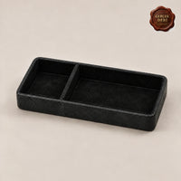 İki Bölmeli Masaüstü Organizer Model 1 — Siyah