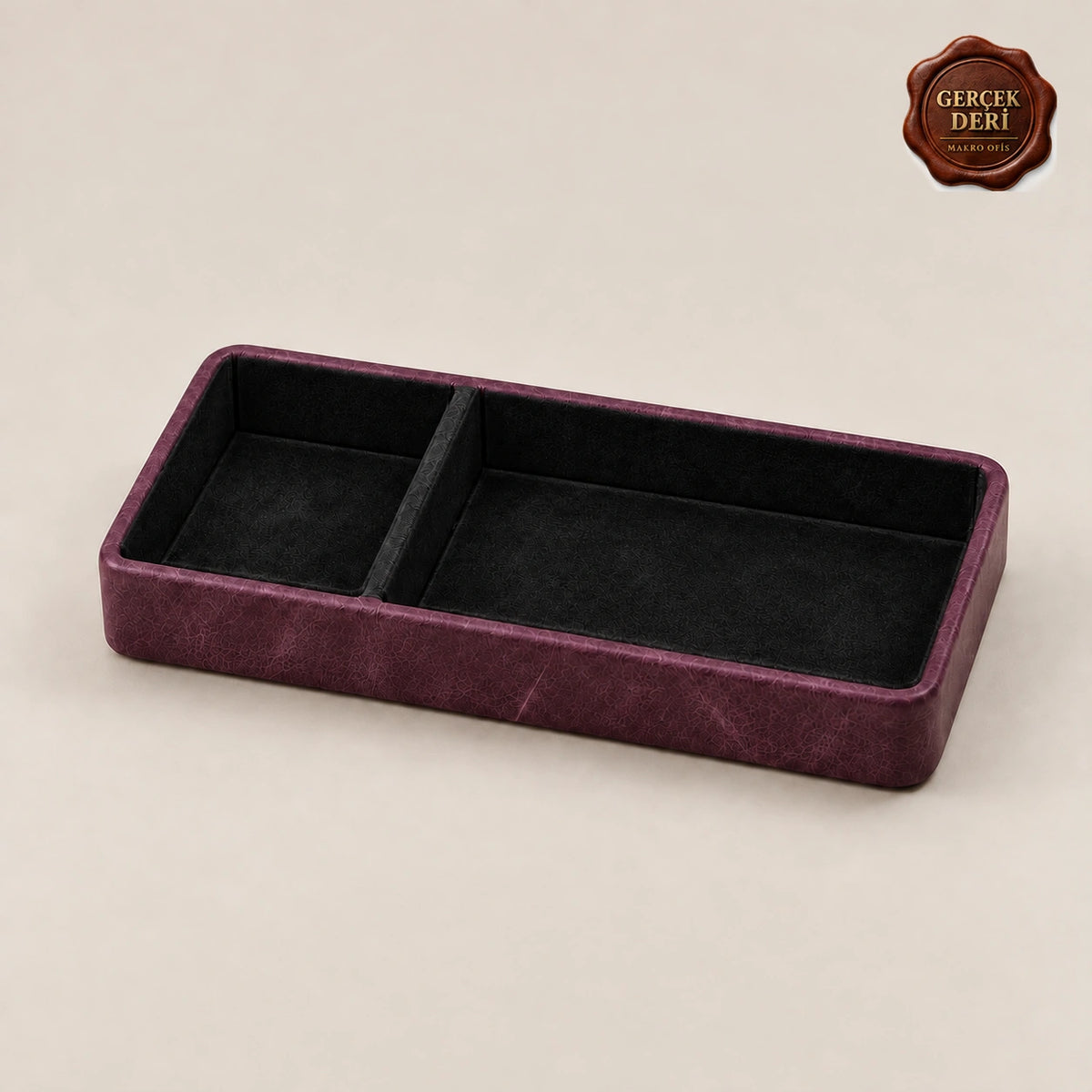 İki Bölmeli Masaüstü Organizer Model 1 — Mor