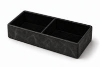 İki Bölmeli Masaüstü Organizer Model 2 — Siyah — görünüm 1