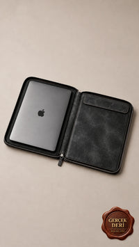 Fermuarlı MacBook Kılıfı Model 1 — Siyah