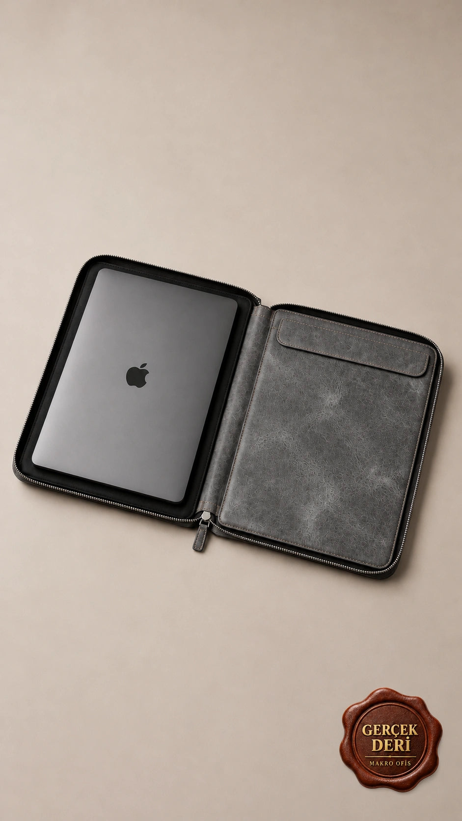 Fermuarlı MacBook Kılıfı Model 1 — Gri