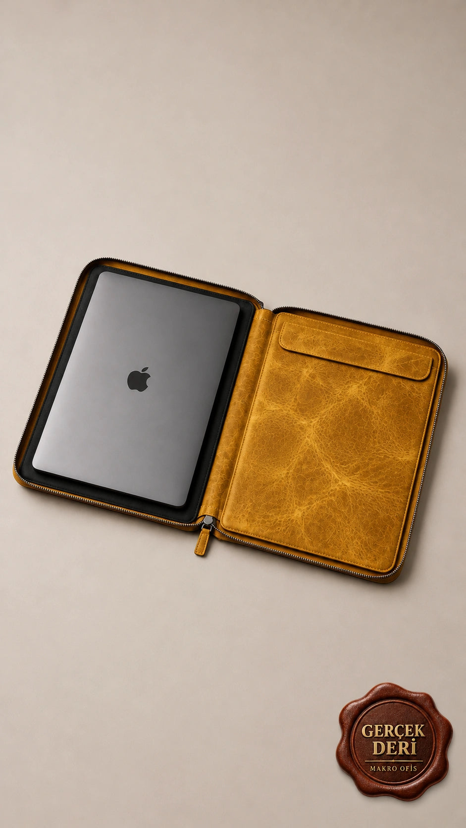Fermuarlı MacBook Kılıfı Model 1 — Sarı