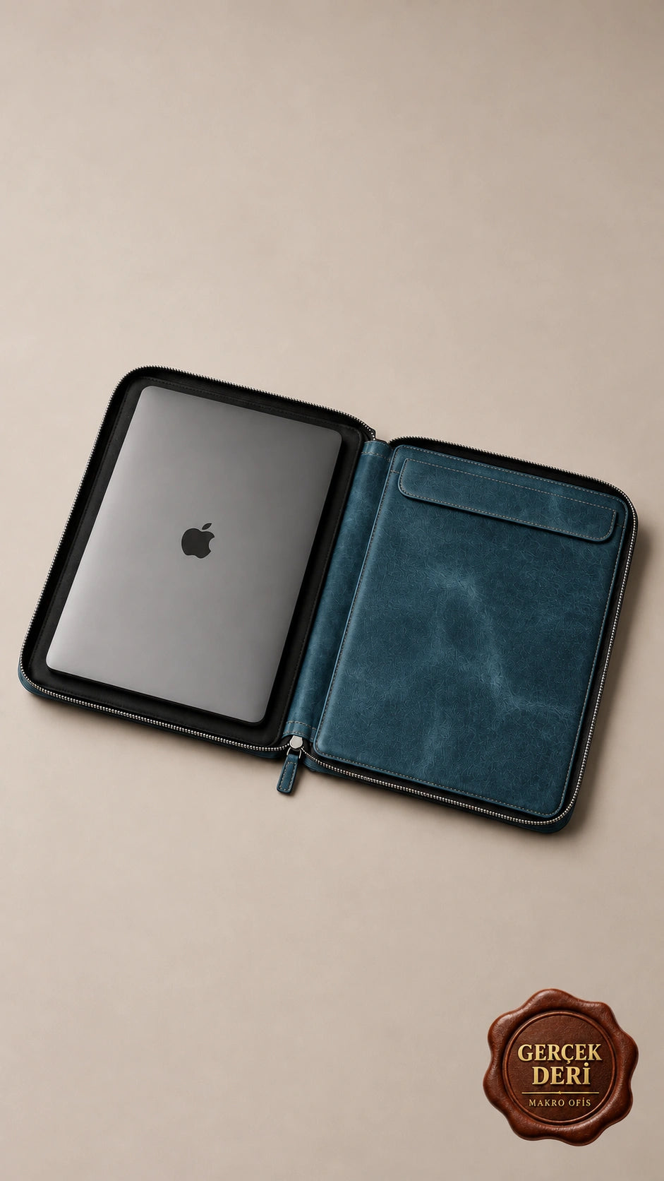 İç Cepli Fermuarlı MacBook Kılıfı