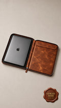 Fermuarlı MacBook Kılıfı Model 1 — Taba
