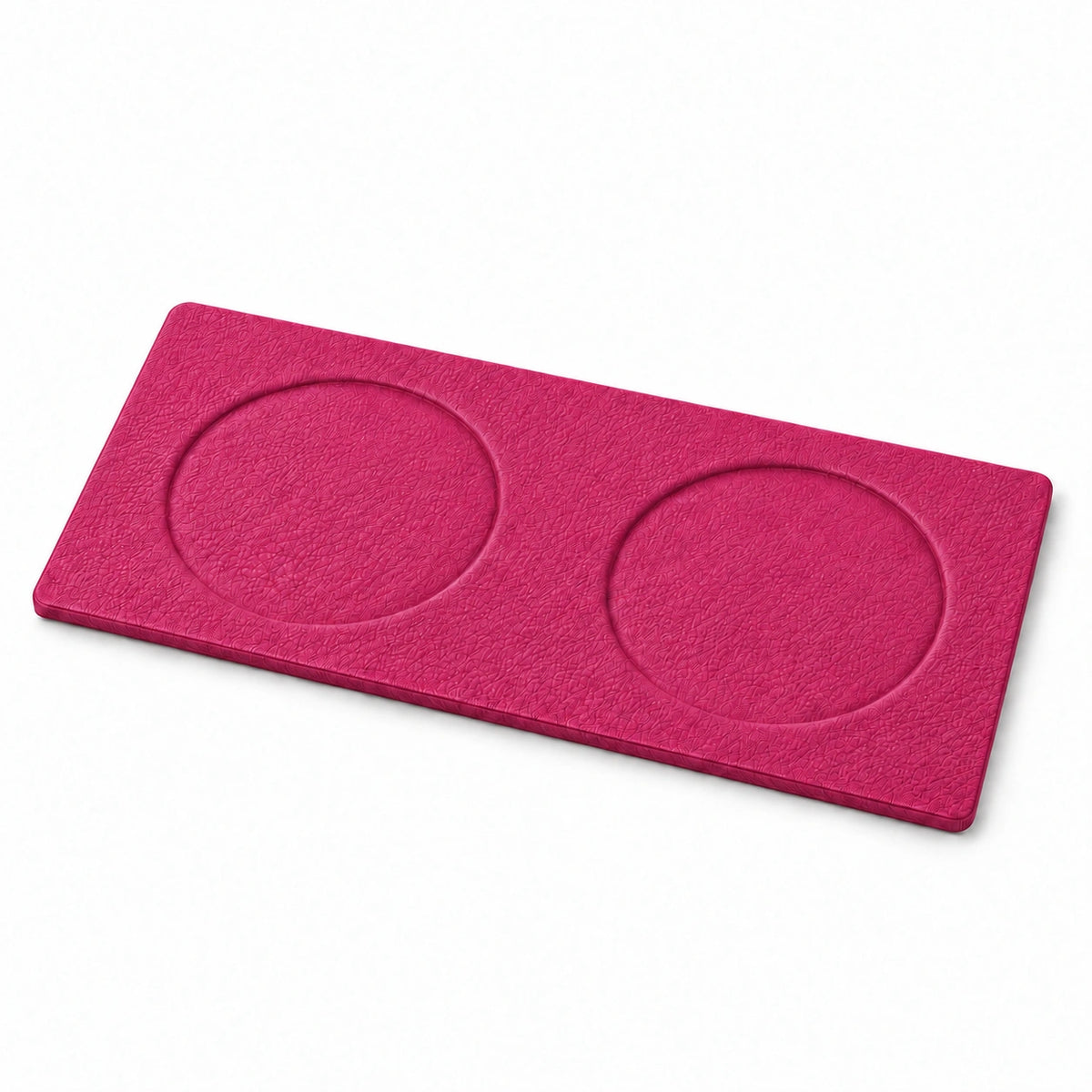 İki Yuvalı Bardak Altlığı Model 2 — Pembe