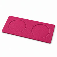 İki Yuvalı Bardak Altlığı Model 2 — Pembe