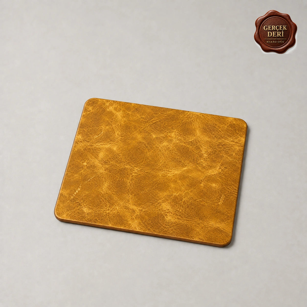 Dikişli Masaüstü Mousepad — Sarı