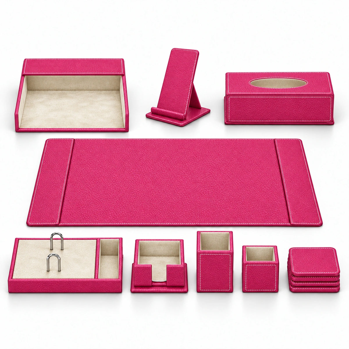 Ofis Masa Seti Model 3 — Pembe