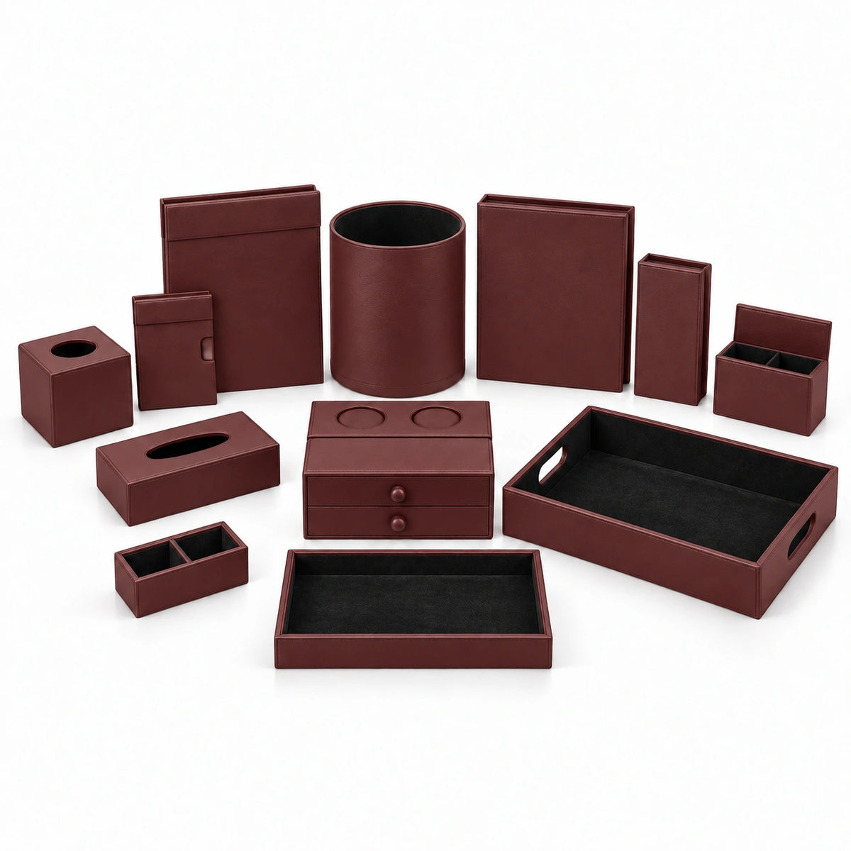 Tepsili Otel Oda Seti V2 Model 5 — Bordo