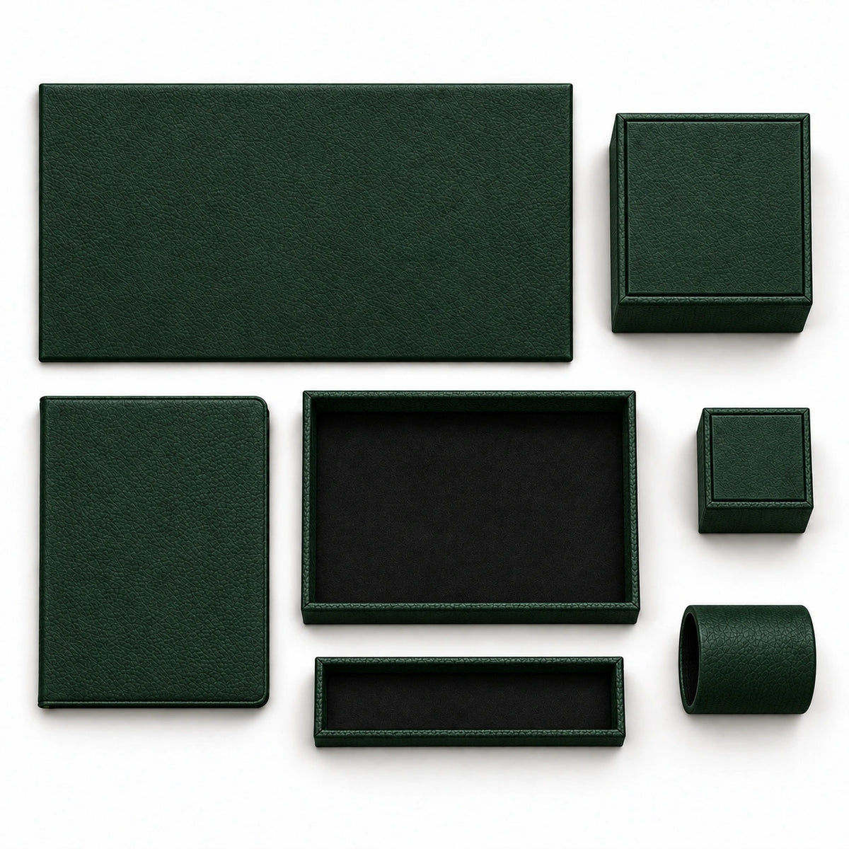Otel Masaüstü Düzenleyici Set V2 Model 9 — Yeşil