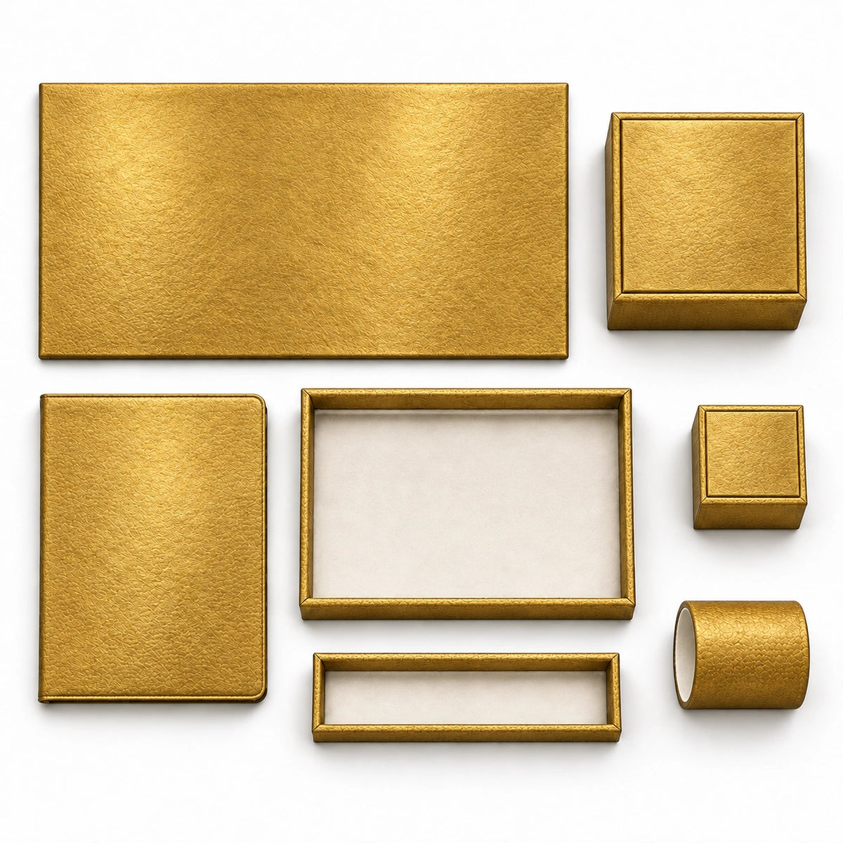 Otel Masaüstü Düzenleyici Set V2 Model 9 — Gold
