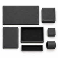 Otel Masaüstü Düzenleyici Set V2 Model 9 — Antrasit