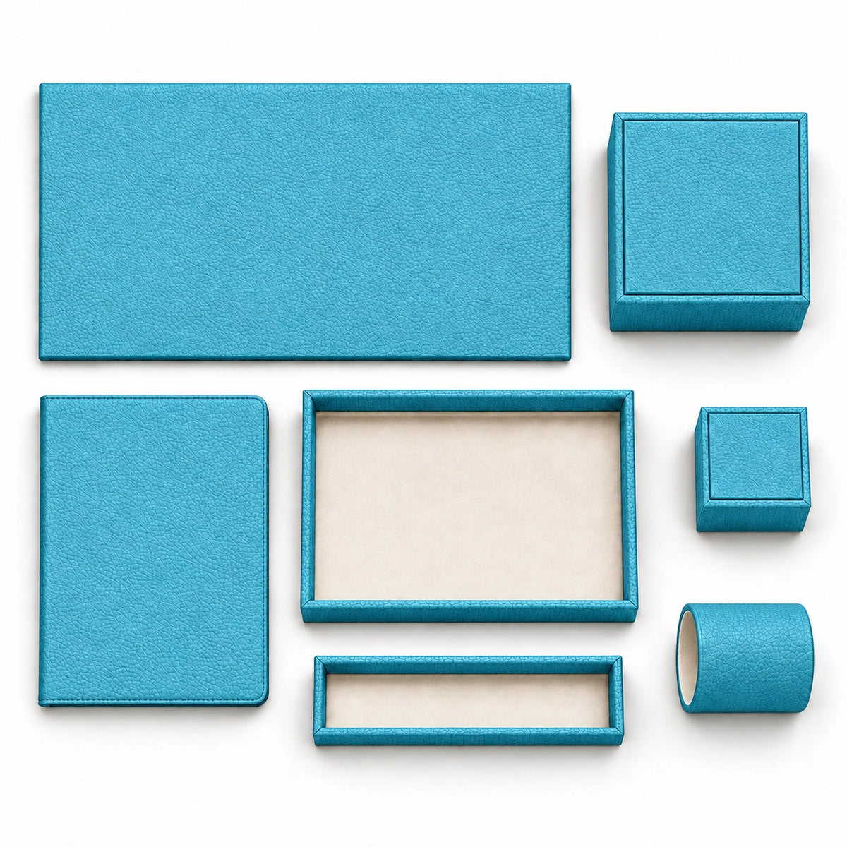 Otel Masaüstü Düzenleyici Set V2 Model 9 — Turkuaz