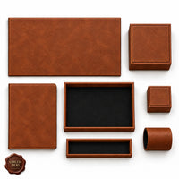 Otel Masaüstü Düzenleyici Set V2 Model 9 — Taba